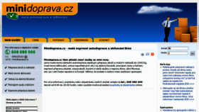 What Minidoprava.cz website looked like in 2017 (7 years ago)