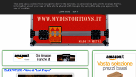 What Mydistortions.it website looked like in 2017 (7 years ago)