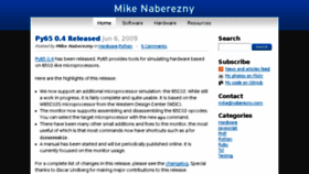 What Mikenaberezny.com website looked like in 2017 (7 years ago)
