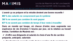 What Maximis.fr website looked like in 2017 (7 years ago)