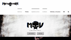 What Metalovision.tv website looked like in 2017 (7 years ago)