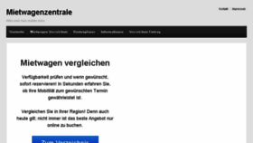 What Mietwagenzentrale.com website looked like in 2017 (7 years ago)