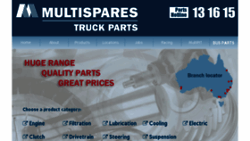 What Multispares.com.au website looked like in 2017 (7 years ago)