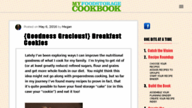 What Myfoodstoragecookbook.com website looked like in 2017 (7 years ago)