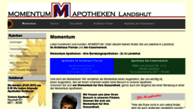 What Momentumapotheken.de website looked like in 2017 (7 years ago)