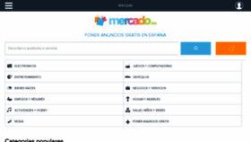What Mercado.es website looked like in 2017 (7 years ago)