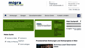 What Migra.at website looked like in 2017 (7 years ago)