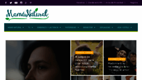 What Mamanatural.tv website looked like in 2017 (7 years ago)