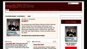 What Mediummagazin.de website looked like in 2017 (7 years ago)