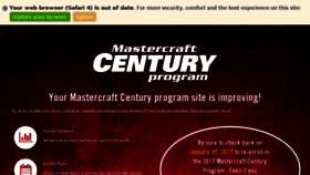 What Mastercraftcentury.com website looked like in 2017 (7 years ago)