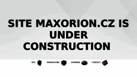 What Maxorion.cz website looked like in 2017 (7 years ago)