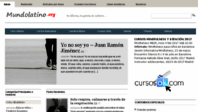 What Mundolatino.org website looked like in 2017 (7 years ago)