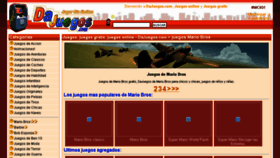 What Mario-bros.dajuegos.com website looked like in 2017 (7 years ago)