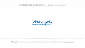 What Manuphi.fr website looked like in 2017 (7 years ago)