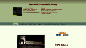What Maxwellmemoriallibrary.org website looked like in 2017 (7 years ago)