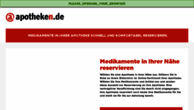 What Medikamente.apotheken.de website looked like in 2017 (7 years ago)
