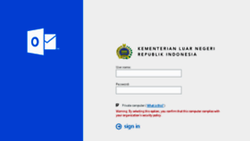 What Mail.kemlu.go.id website looked like in 2017 (7 years ago)
