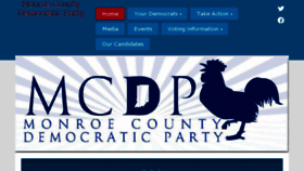 What Monroedems.org website looked like in 2017 (7 years ago)