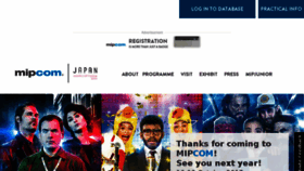 What Mipcom.com website looked like in 2017 (7 years ago)