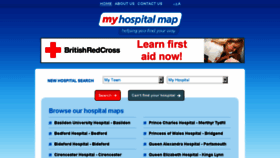 What Myhospitalmap.org.uk website looked like in 2017 (7 years ago)