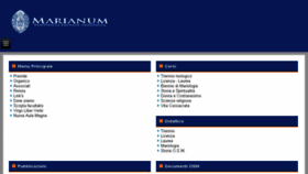 What Marianum.it website looked like in 2017 (7 years ago)