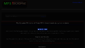 What Mp3quake.com website looked like in 2017 (7 years ago)