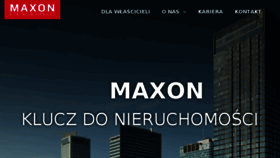 What Maxon.pl website looked like in 2017 (7 years ago)