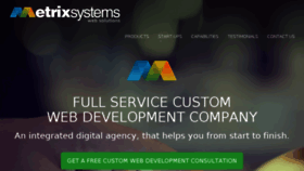 What Metrixsystems.com website looked like in 2017 (7 years ago)