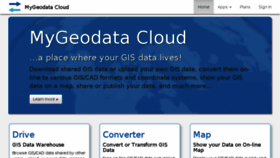 What Mygeodata.eu website looked like in 2017 (7 years ago)