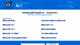 What Minecraft-modi.ru website looked like in 2017 (7 years ago)
