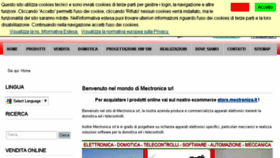 What Mectronica.it website looked like in 2017 (7 years ago)