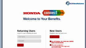What Myhondabenefits.com website looked like in 2017 (7 years ago)
