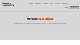 What Maverick-apps.de website looked like in 2017 (7 years ago)