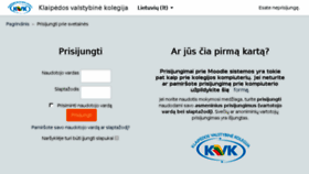 What Moodle.kvk.lt website looked like in 2017 (7 years ago)