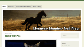 What Mountainmeadowtrailrides.com website looked like in 2017 (7 years ago)