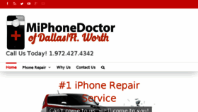 What Miphonedoctorofftworth.com website looked like in 2017 (7 years ago)