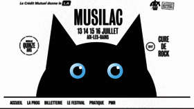 What Musilac.com website looked like in 2017 (7 years ago)