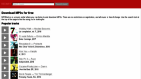 What Mp3red.ru website looked like in 2017 (7 years ago)