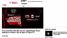 What Magic107.com website looked like in 2017 (8 years ago)