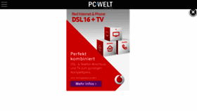 What Mobil.pcwelt.de website looked like in 2017 (7 years ago)