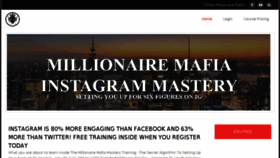 What Millionairemafia.info website looked like in 2017 (7 years ago)