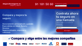 What Mejoratuseguro.es website looked like in 2017 (7 years ago)