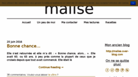 What Malise.net website looked like in 2017 (7 years ago)