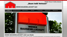 What Menke-bau.de website looked like in 2017 (7 years ago)