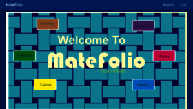 What Matefolio.com website looked like in 2017 (7 years ago)