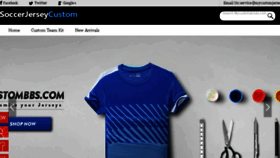 What Mycustomjersey.com website looked like in 2017 (7 years ago)