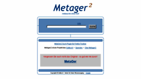 What Metager2.de website looked like in 2017 (7 years ago)