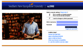 What My.snhu.edu website looked like in 2017 (7 years ago)