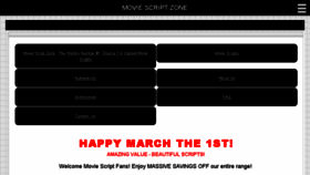 What Moviescriptzone.com website looked like in 2017 (7 years ago)