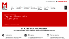 What Malli-haus.at website looked like in 2017 (7 years ago)
